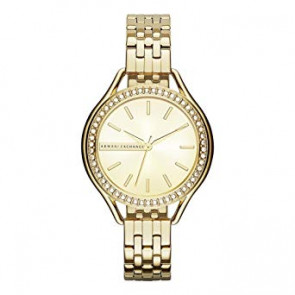 Watch strap Armani Exchange AX4255 Steel Gold Toned 14mm