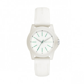 Watch strap AX4359 Silicone White 20mm