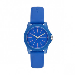 Watch strap AX4360 Silicone Blue 20mm