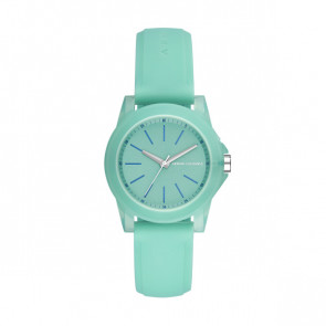 Watch strap AX4362 Silicone Turquoise 20mm