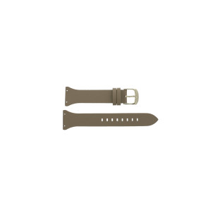 Watch strap Armani Exchange AX4506 Leather Beige 22mm