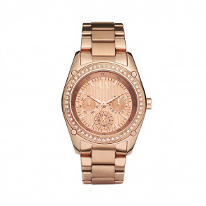 Watch strap Armani Exchange AX5042 Steel Rosé 22mm