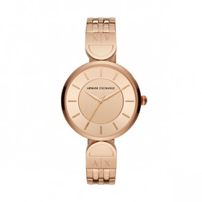 Watch strap AX5328 Steel Rosé 15mm