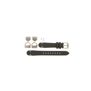 Watch strap AX5329 Leather Grey 15mm