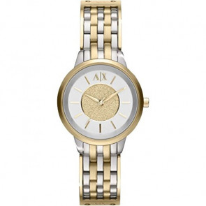 Watch strap AX5350 Steel Bi-color 12mm