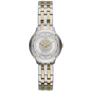 Watch strap Armani Exchange AX5424 Steel Bi-color 14mm