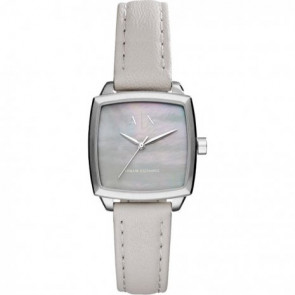 Watch strap Armani Exchange AX5450 Leather Grey 16mm