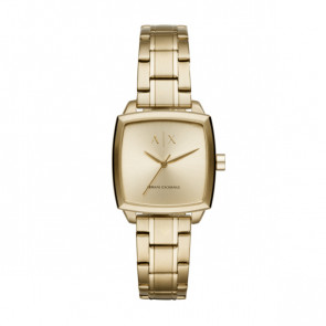 Watch strap AX5452 Steel Gold Toned 16mm