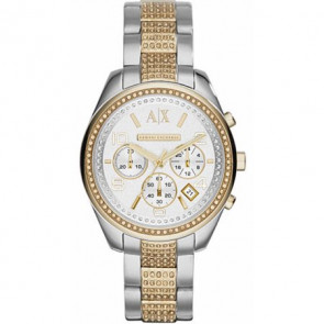 Watch strap AX5518 Steel Bi-color 18mm