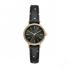 Watch strap Armani Exchange AX5543 Leather Black 14mm