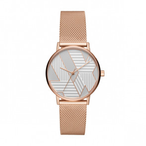 Watch strap Armani Exchange AX5550 Steel Rosé 18mm