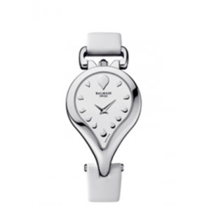 Watch strap Balmain B34312226 / 3431 / 1730791 Leather White 14mm