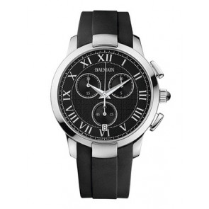 Watch strap Balmain B53613262 Rubber Black