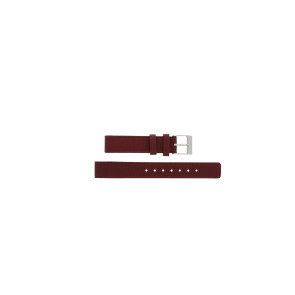 Watch strap Davis BB1204R Leather Red 14mm