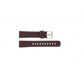 Watch strap Tag Heuer WAC1219 / BC0848 Leather Bordeaux 17mm