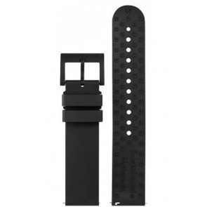 Watch strap Mondaine MS1.41120.RB / MS1.41110.RB / BM20189 / 005143 Rubber Black 20mm