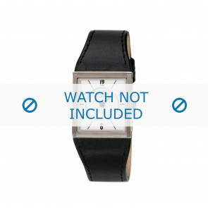 Watch strap Boccia 3148-01-BO3148-01-40 Leather Black 22mm