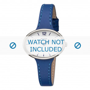 Boccia watch strap 3261-03 Leather Blue 16mm + standard stitching
