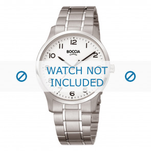 Boccia watch strap 3595-01 Titanium Silver 20mm