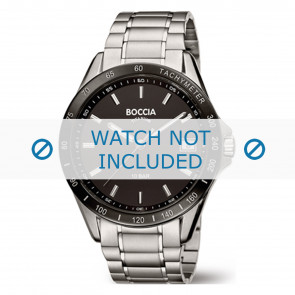 Boccia watch strap 3597-02 Titanium Silver 20mm
