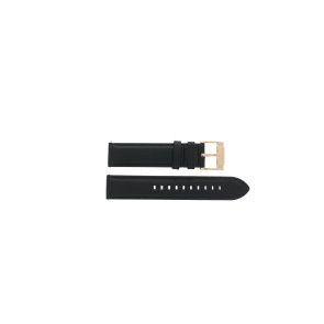 Watch strap Fossil BQ1008 / RHETT Leather Black 20mm