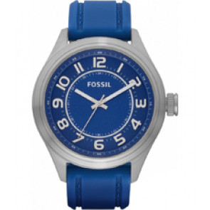Watch strap Fossil BQ1043 Silicone Blue 22mm