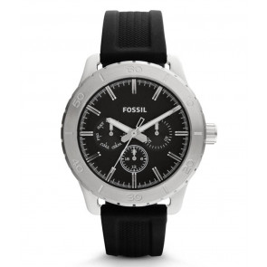 Watch strap Fossil BQ1059 Silicone Black 20mm