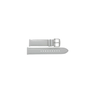 Watch strap Fossil BQ1219 Leather White 18mm