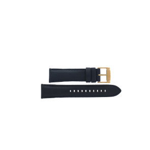 Watch strap Fossil BQ1487 Leather Blue 22mm