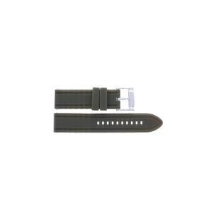 Watch strap Fossil BQ1537 Silicone Green 22mm