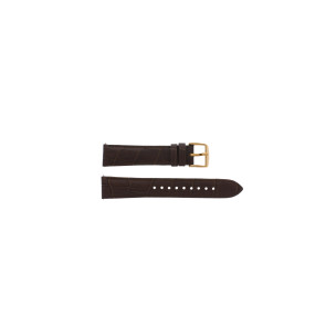 Watch strap Fossil BQ1540 Leather Brown 18mm