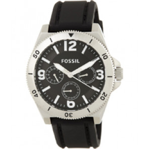 Watch strap Fossil BQ1720 Silicone Black 22mm