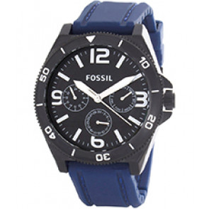 Watch strap Fossil BQ2016 Silicone Blue 22mm