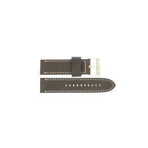 Watch strap Fossil BQ2032 Leather Brown 24mm