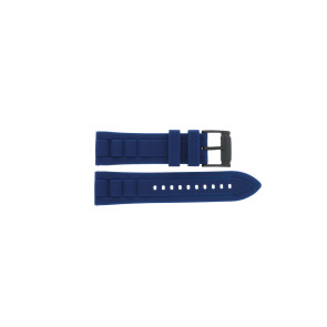 Watch strap Fossil BQ2033 Silicone Blue 24mm