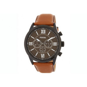 Watch strap Fossil BQ2041 Leather Brown 26mm
