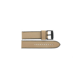 Watch strap Fossil BQ2051 Leather Beige 24mm