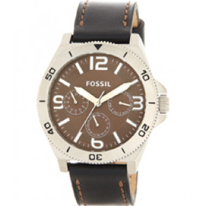 Watch strap Fossil BQ2055 Leather Black 22mm