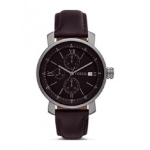 Watch strap Fossil BQ2093 Leather Black 20mm