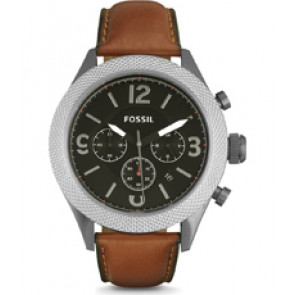 Watch strap Fossil BQ2236 Leather Brown 22mm