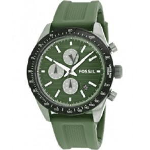 Watch strap Fossil BQ2252 Silicone Green 22mm
