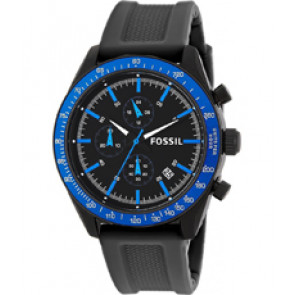Watch strap Fossil BQ2253 Silicone Black 22mm