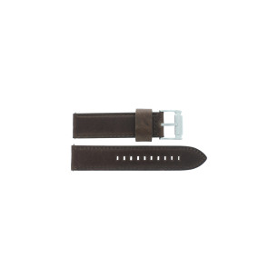 Watch strap Fossil BQ2294 Leather Brown 22mm