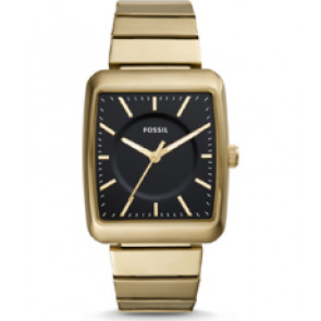 Watch strap Fossil BQ2353 Stainless steel Gold Toned 20mm