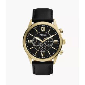 Watch strap Fossil BQ2823 Leather Black 26mm