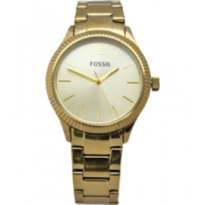 Watch strap Fossil BQ3073 Stainless steel Gold Toned 18mm