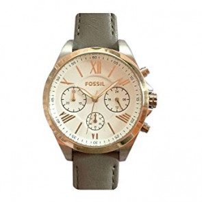 Fossil watch strap BQ3119 Leather Grey + grey stitching