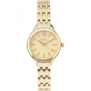 Watch strap Fossil BQ3133 Stainless steel Gold Toned 10mm
