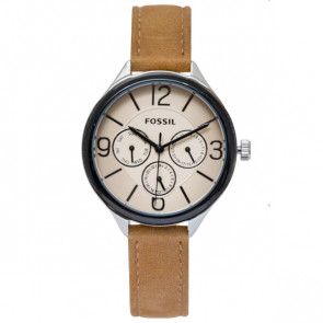 Watch strap Fossil BQ3250 Leather Brown 14mm