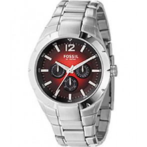 Watch strap Fossil BQ9380 Stainless steel Steel 28mm